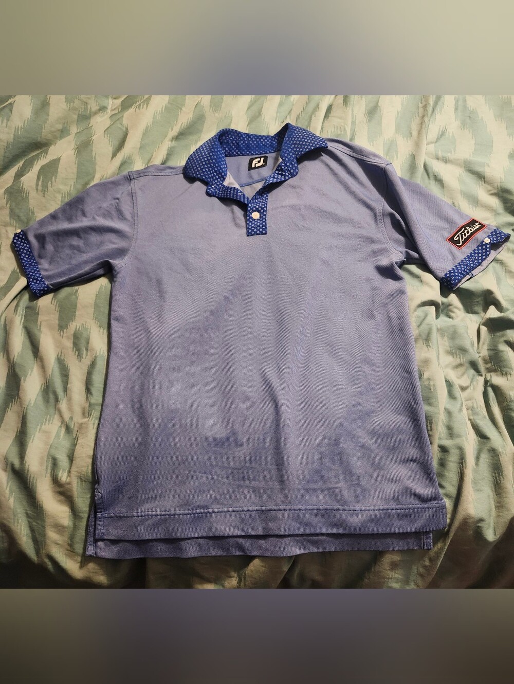 Footjoy FJ Titleist Patch Golf Polo Shirt Men's Size Medium